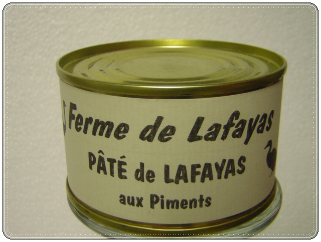 Pat de Lafayas aux piments 130 g